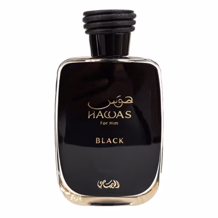 عطر هوس بلک رصاصی مردانه مشابه عطر نیشانه هاجیوات رایحه چوبی تلخ سایت عطرپری